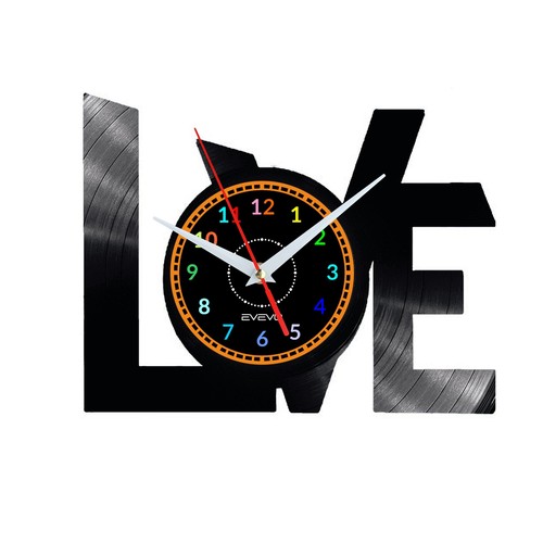 Love wanduhr uhr geschenk - love,