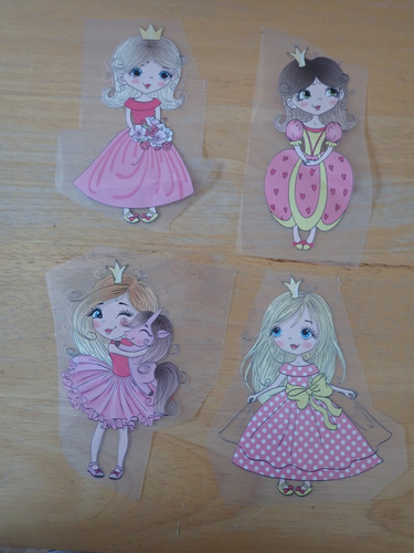 Bügelbild prinzessin - bügelbild,