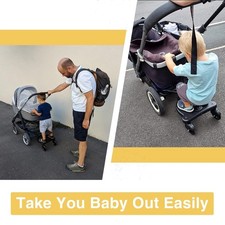 Buggy Board für alle Kinderwagen, Vihir Kiddy Board mit Sitz, Trittbrett 