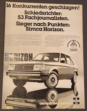B58. Chrysler - Simca Horizon Werbeanzeige Werbung Reklame 1979