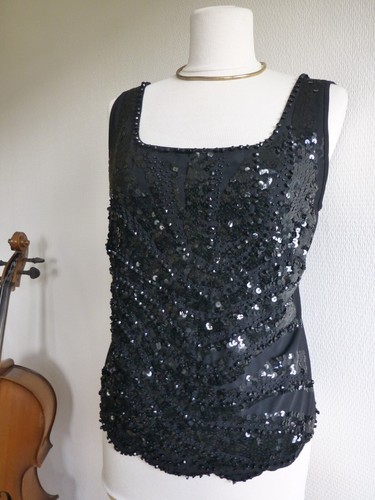 Madeleine pailletten top gr - pailletten,