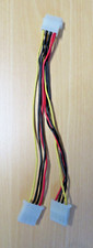 PC Y-Stromkabel Adapter Molex Kabel 5,25 Stecker & Floppy / Diskette