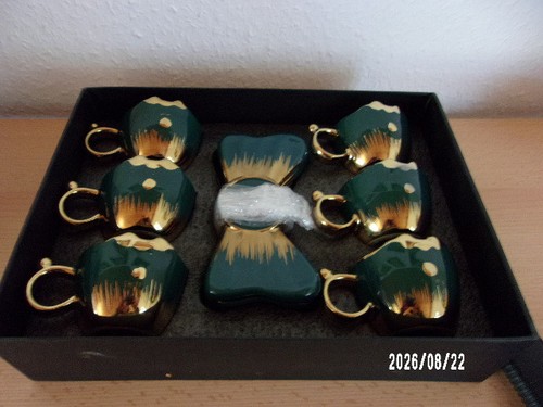 6er set espressotassen mit - set,