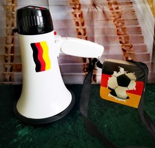 Megafon Fan- Sirene im Deutschland-Design, bis 100 Mtr. Reichweite! Gebraucht