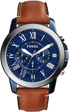 FOSSIL Herrenarmbanduhr GRANT FS5151 Quarz Chronograph Edelstahl 44mm B-WARE