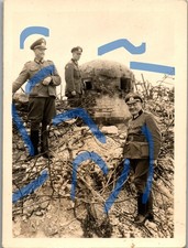 WW2 Foto 1940 Wehrmacht gesprengter Bunker-Panzerkuppel Maginot-Linie Belgien