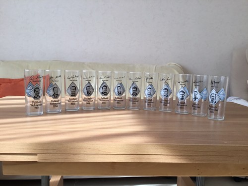 Bierglas sammlung mit fußball - bierglas,