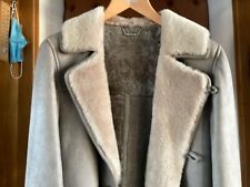 super warmer  Lammfell Mantel Größe 50 Herren silber/grau