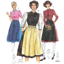 Vintage 1980s Muster - Dirndl