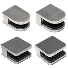 Glashalter EDELSTAHL Glasklemme Klemmhalter V2A Glasklemmhalter MASSIV geschl.