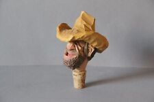 kultiger Flaschenstopfen Zierkorken Flaschenverschluss Holz Handarbeit signiert