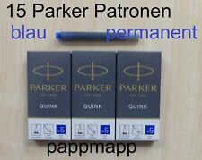 15 Parker Quink Tintenpatronen