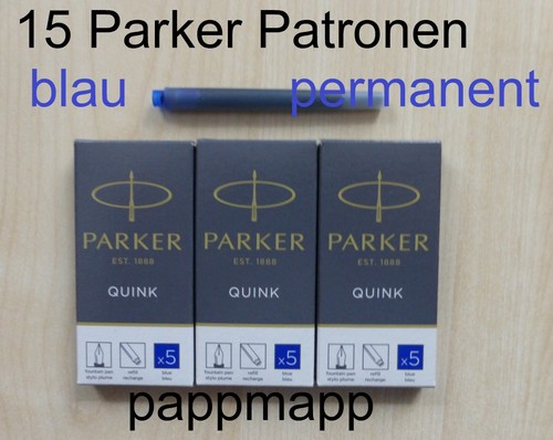 Parker quink tintenpatronen - 15,