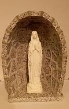 Höhle Aus Marmor 41x29 Cm Und Statue Madonna Lourdes
