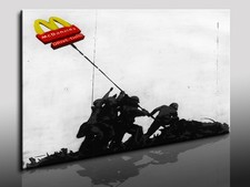 Leinwandbild Banksy Graffiti