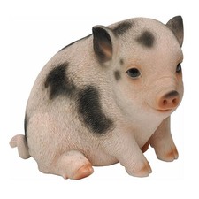 Gartenfigur Dekofigur Skulptur Schwein Ferkel wetterfest frostsicher