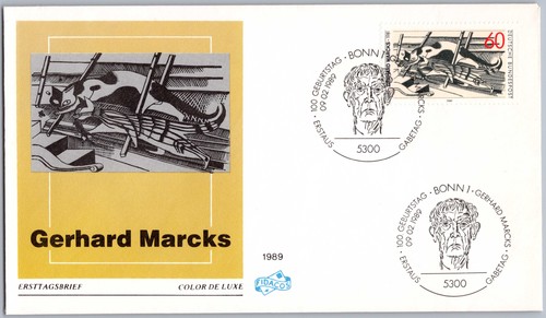 Bund fdc bonn 1989 - 1989, gerhard