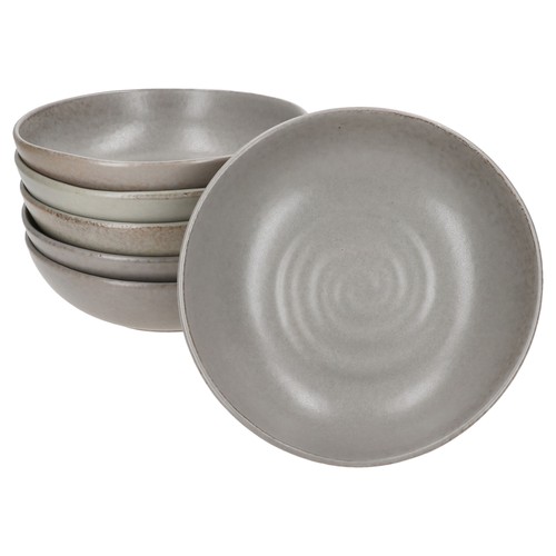 Clay grau 6er set suppenteller - 6er,