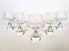 Holmegaard - 6 Cognac Gläser, Glas 12 cm - Serie PRINCESS - Dänemark 1957 /60-er