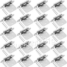 ​20 Stk Federscharnier Selbstschließende Scharniere Mit Schrauben Silber/Schwarz