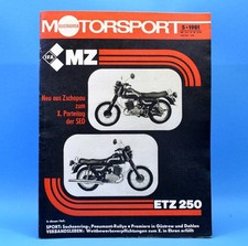 DDR Illustrierter Motorsport IMS 5 1981 MZ ETZ 250 Collm Zwickau Tankstellen C