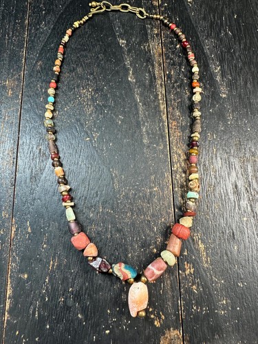 Vintage tribal perlenkette - vintage,