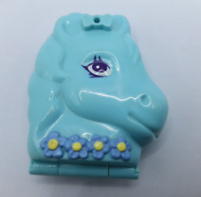 Polly Pocket Pferd Türkis Pferdekopf 1995 Bluebird - guter Zustand