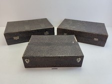 3x Bestecketuis/Kästen Pappe