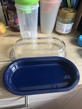 Tupperware Butterdose Blau mit