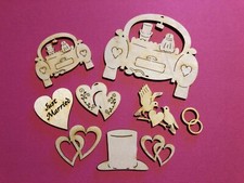 Herzen-Taube-Zylinder aus Holz gelasert