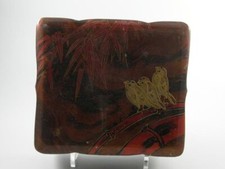 China Asiatika Lackdose Vögel im Bambus