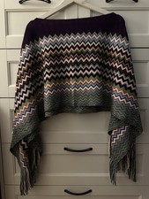 Missoni Poncho Zickzack Muster