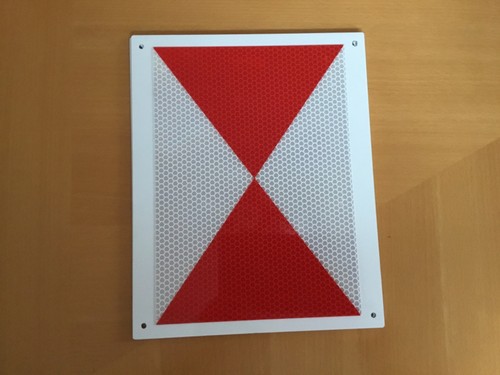 Signal zugschlusstafel für - zugschlusstafel,