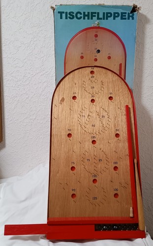Vintage tischflipper holz - vintage,