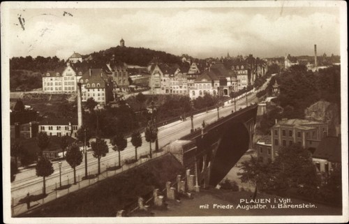 Plauen vogtland blick - ak, im
