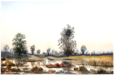 FERENC DEZSÖ Aquarell