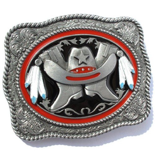 Western buckle sheriff - western-,