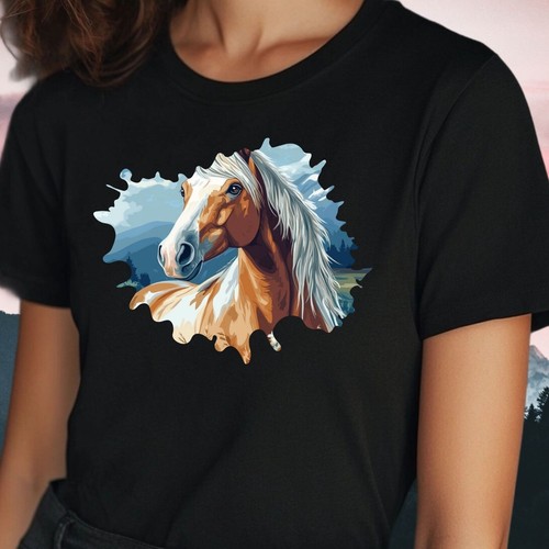 Frauen shirt pferde motiv - t-shirt,