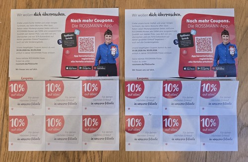 12x rossmann coupon - rossmann,