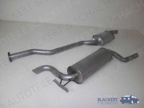 Auspuffset mitteltopf endtopf - auspuffset, mitteltopf+endtopf