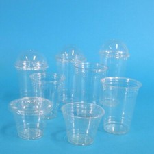 1000 Clear Cups Smoothiebecher Premium Trinkbecher PET recycelbar versch. Größen