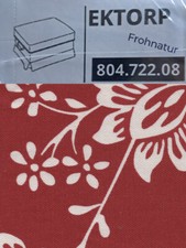 Ikea EKTORP Bezug für Hocker Virestad rot/weiß 804.722.08 NEU OVP Wechselbezug