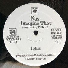 Nas - Imagine That / Bridging The Gap (Manny Faces Remix) / NM / 12"", Ltd