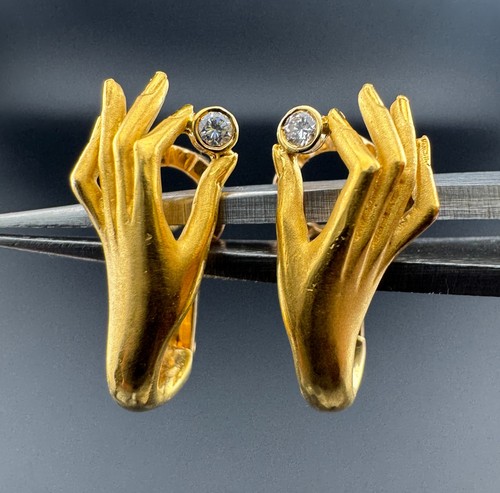 Ohrstecker hände 750 - hände,