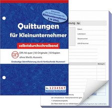 A6 Quittungsblock mit