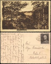 Postcard Marienbad Mariánské Lázně Hotel Esplanade 1948