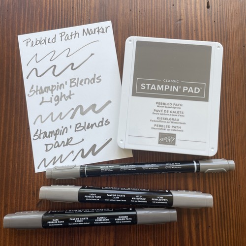 Stampin pebbled path - pebbled,