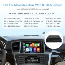 Wireless CarPlay Android Auto Becker for Mercedes-Benz NTG 4.5 System 2011-2015
