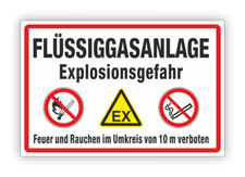 Flüssiggasanlage, Schild