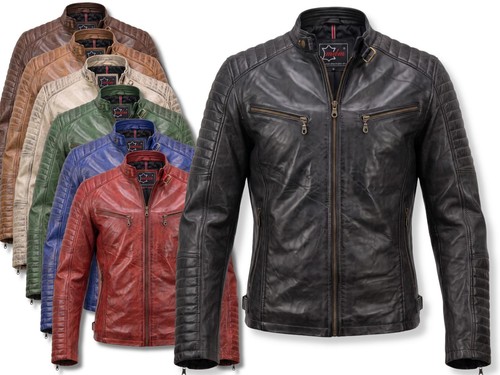 Herren biker lederjacke - herren,